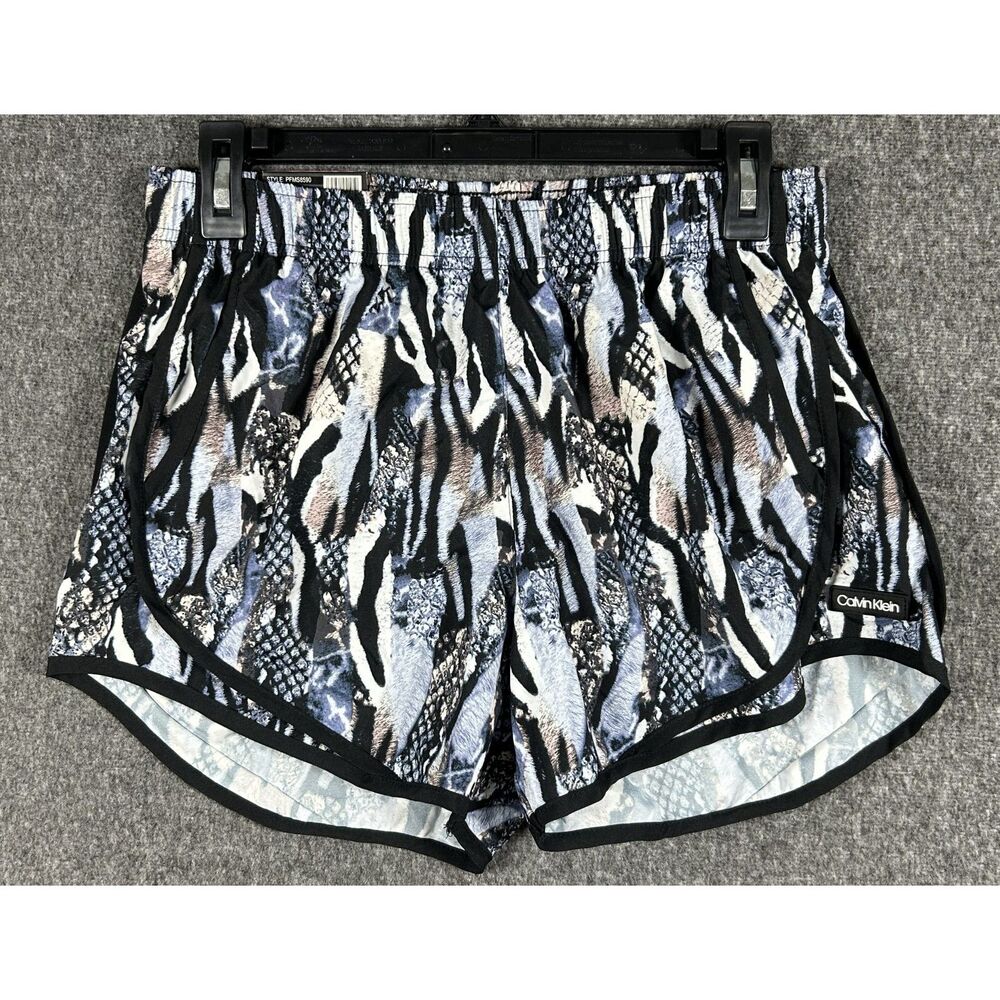 NWT Calvin Klein Women's Running Shorts Abstract Snake Print Size S